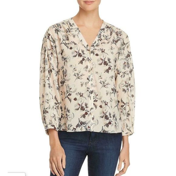 Rebecca Taylor Top sz Sofia Silk Floral NWT